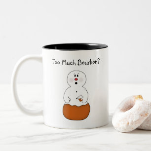 Caneca De Café Em Dois Tons Muito Bourbon Snowman Mug