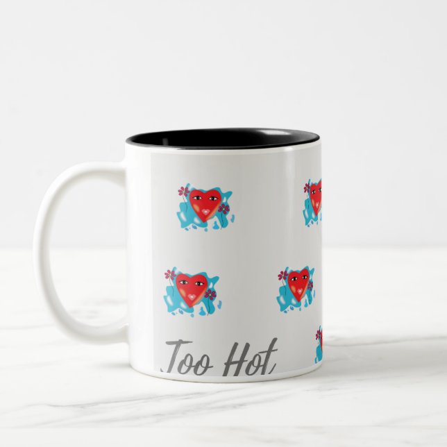 Caneca De Café Em Dois Tons Muito quente (Esquerda)