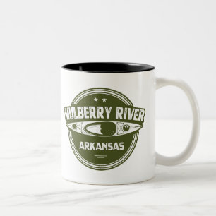 Caneca De Café Em Dois Tons Mulberry River, Arkansas