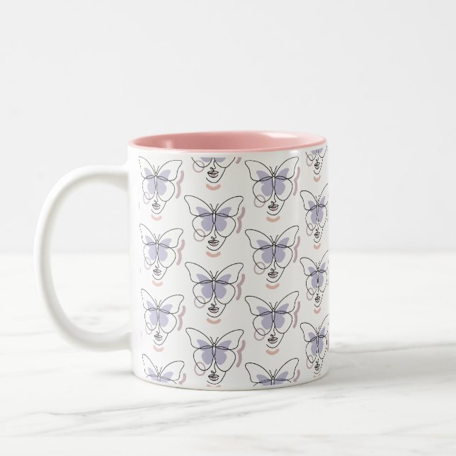 Caneca De Café Em Dois Tons Mulher (Esquerda)