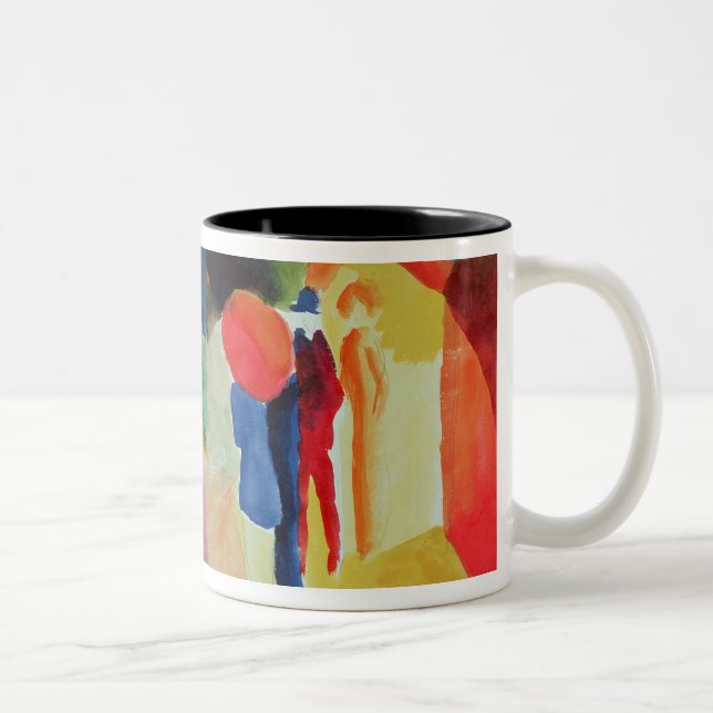 Caneca De Café Em Dois Tons Mulher com uma jaqueta amarela, 1913 (Direita)