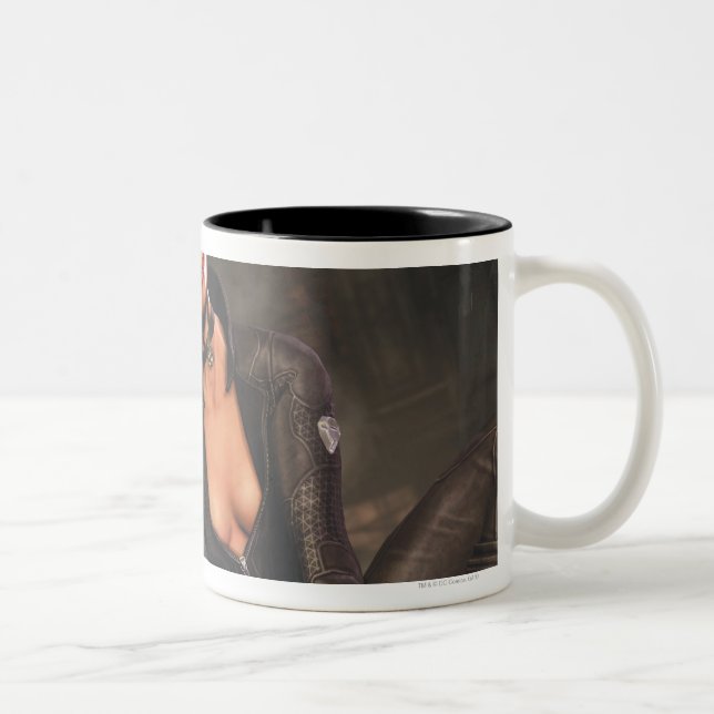 Caneca De Café Em Dois Tons Mulher-gato 1 (Direita)