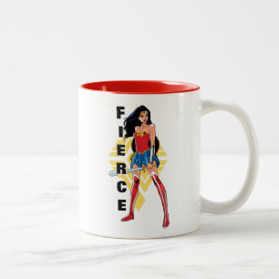 Caneca De Café Em Dois Tons Mulher Maravilha Com Espada - Feroz