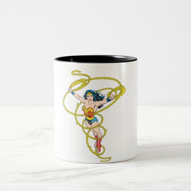 Caneca De Café Em Dois Tons Mulher-Maravilha em Laço (Centro)
