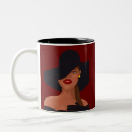 Caneca De Café Em Dois Tons Mulher Negra Fabulosa