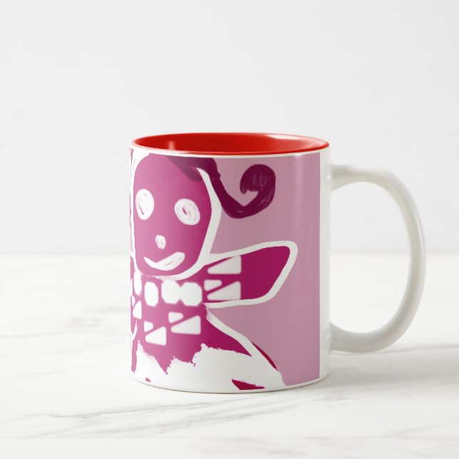 Caneca De Café Em Dois Tons Mulher-pão rosa (Direita)