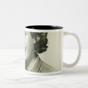 Caneca De Café Em Dois Tons Mulher que guardara copos