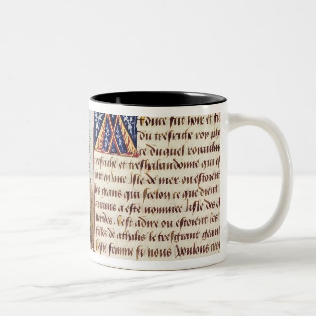 Caneca De Café Em Dois Tons Mulher que joga um viol (Direita)