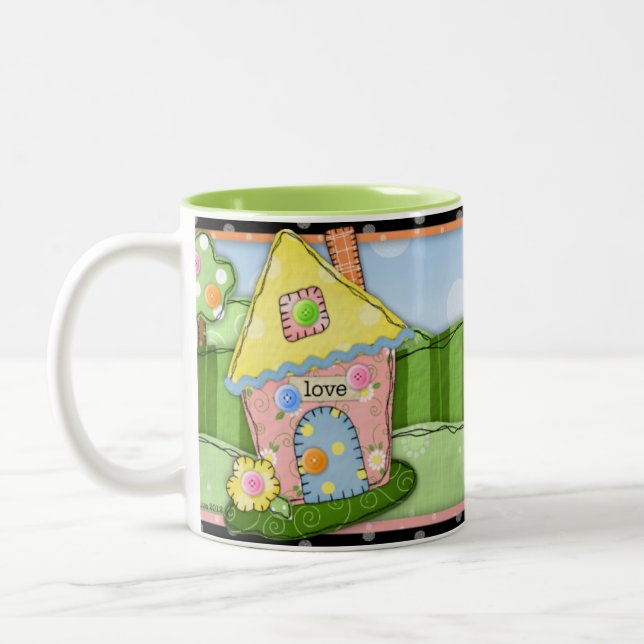 Caneca De Café Em Dois Tons "Mulher Sábica", Dois Tons (Esquerda)