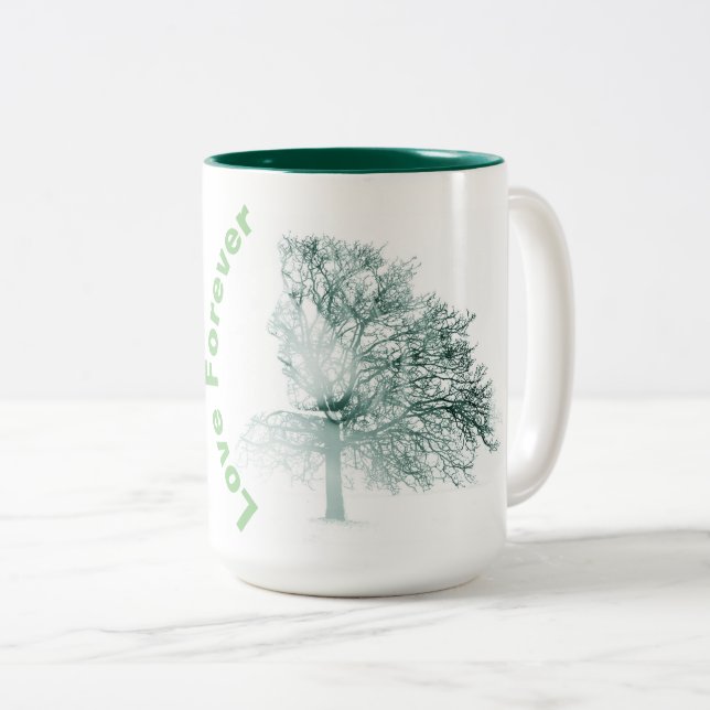 Caneca De Café Em Dois Tons Mulher Tree Mug (Frente Esquerda)