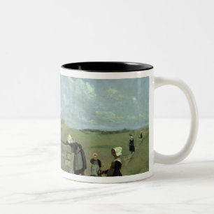 Caneca De Café Em Dois Tons Mulheres bretãs no Batz próximo bom, c.1842
