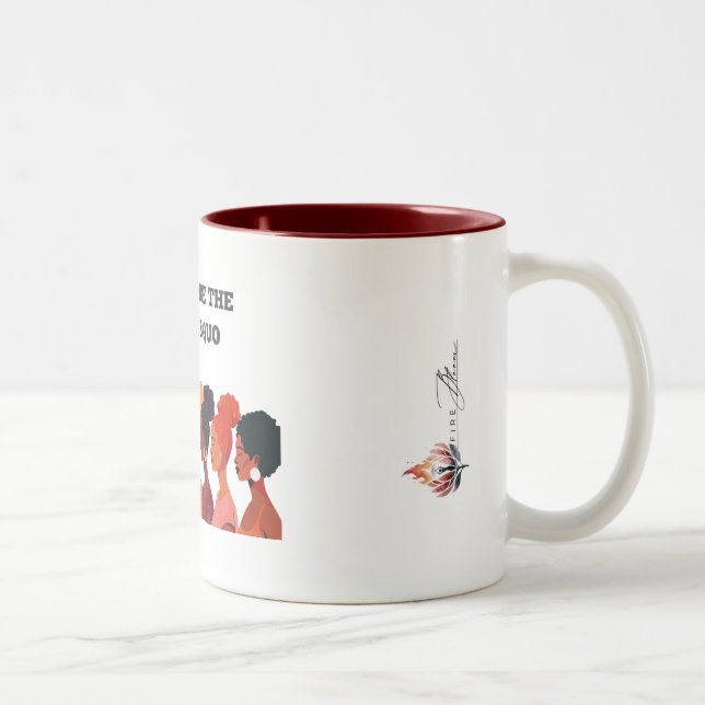 Caneca De Café Em Dois Tons Mulheres empoderadas Mug (Direita)