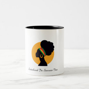 Caneca De Café Em Dois Tons Mulheres Negras Refletindo