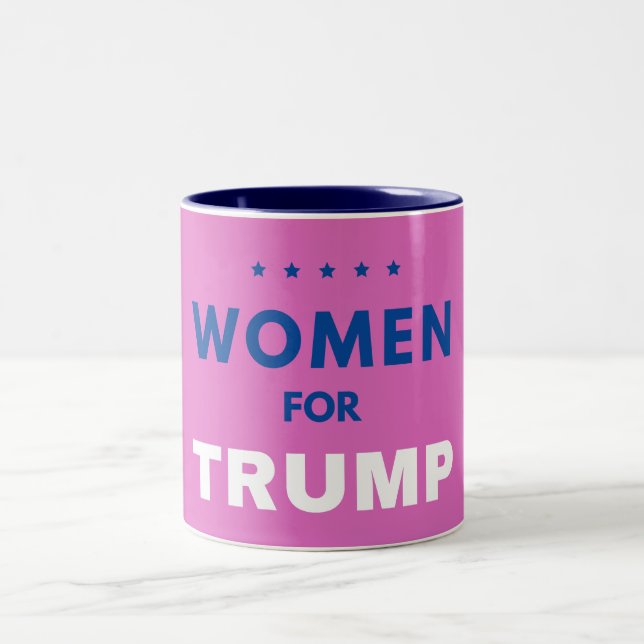 Caneca De Café Em Dois Tons Mulheres Por Trump (Centro)