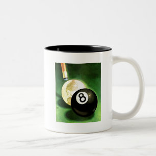 Caneca De Café Em Dois Tons Mundo como Ball Cue