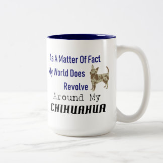 Caneca De Café Em Dois Tons Mundo Revola Chhuahua Café Mug