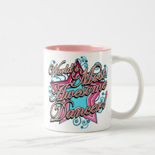 Caneca De Café Em Dois Tons Mundos a maioria de dançarino impressionante
