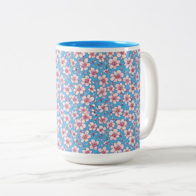 Caneca De Café Em Dois Tons Murmurinhos de Wildwood (Frente Esquerda)