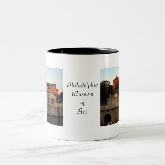 Caneca De Café Em Dois Tons Museu de arte de Philadelphfia (Centro)