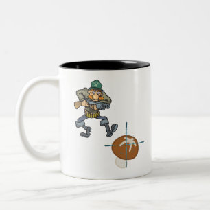 Caneca De Café Em Dois Tons Mushroom Hunter Está Vindo