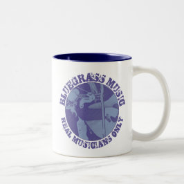 Caneca De Café Em Dois Tons Música Bluegrass Músicos reais apenas jogadores az
