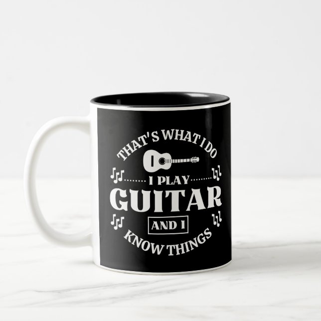 Caneca De Café Em Dois Tons Música de violão (Esquerda)