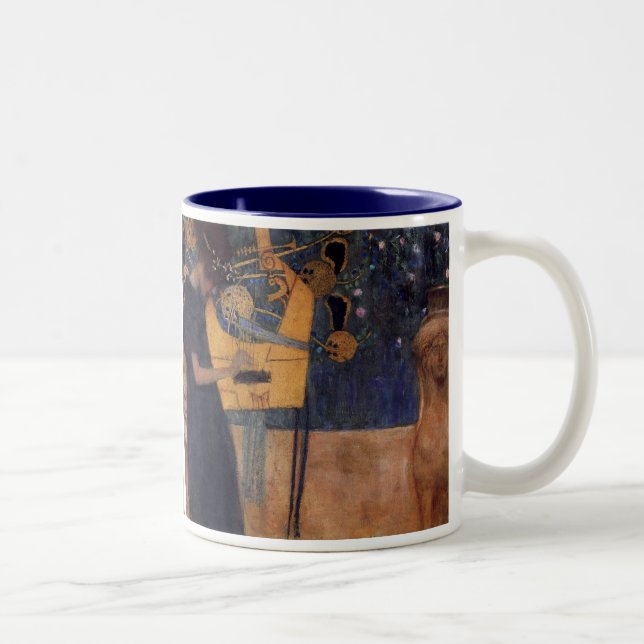Caneca De Café Em Dois Tons Música - Gustavo Klimt (Direita)