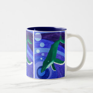 Caneca De Café Em Dois Tons Música Humpback