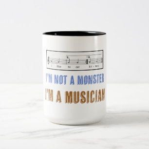 Caneca De Café Em Dois Tons Música Literacia Importa Que Eu Gosto De Comer Gat