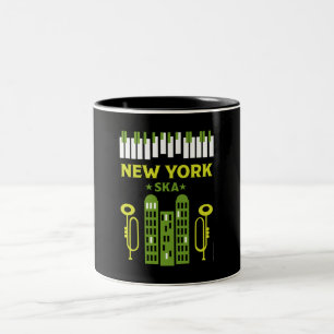 Caneca De Café Em Dois Tons Música Ska Jazz