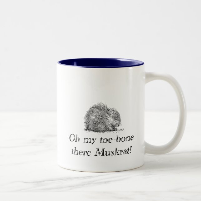 Caneca De Café Em Dois Tons MUSKRAT | Mug (Direita)