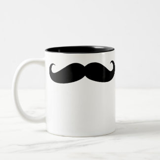 Caneca De Café Em Dois Tons Mustache De Café