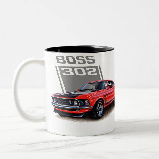 Caneca De Café Em Dois Tons Mustang, caneca de café de dois tons (Esquerda)