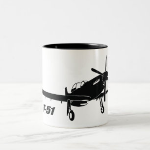 Caneca De Café Em Dois Tons Mustang T-51