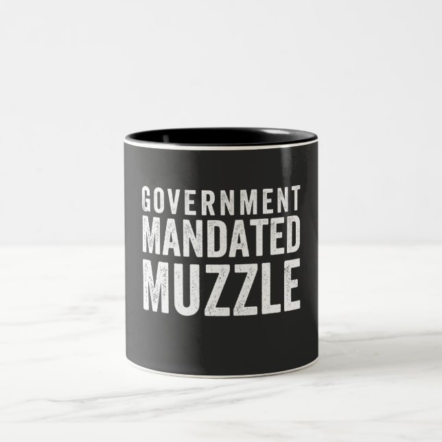 Caneca De Café Em Dois Tons Muzzle Mandado pelo governo (Centro)