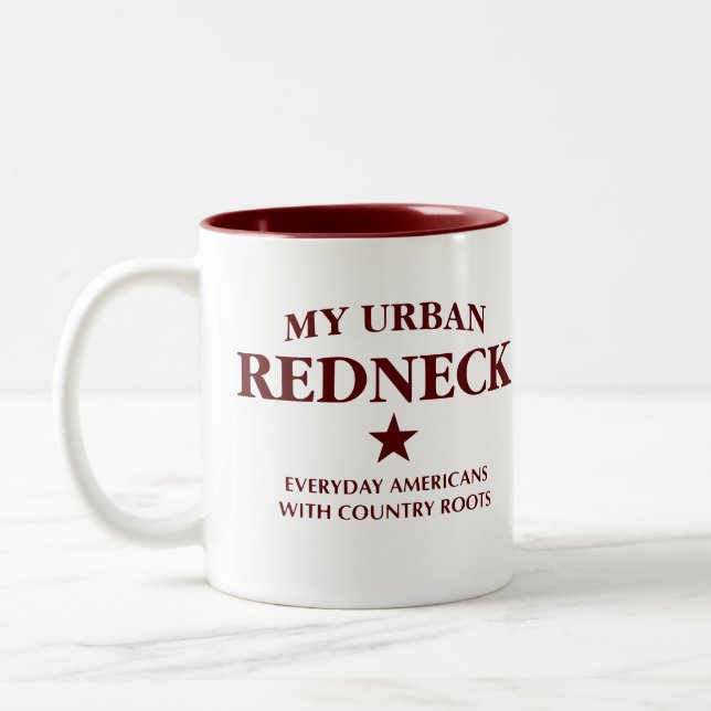 Caneca De Café Em Dois Tons My Urban Redneck Mug (Esquerda)