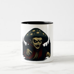 Caneca De Café Em Dois Tons MycoVamp- Cogumelo Dente Sangrento