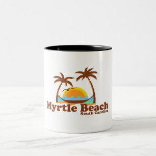 Caneca De Café Em Dois Tons Myrtle Beach.