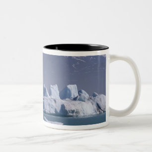 Caneca De Café Em Dois Tons NA, EUA, Alasca, Cordilheira St. Elias, Rio Alsek,