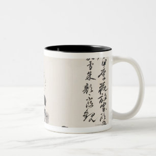 Caneca De Café Em Dois Tons Na imitação do ½ do ¿ de Xu Weiï s floresce No.5