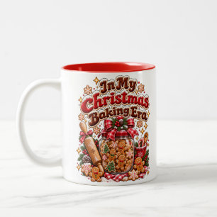 Caneca De Café Em Dois Tons Na Minha Era de Confeitaria de Natal Gingerbread R