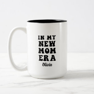 Caneca De Café Em Dois Tons Na minha nova mãe era o primeiro presente de dia d