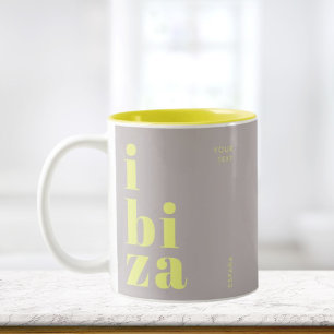 Caneca De Café Em Dois Tons Na moda Ibiza Espanha