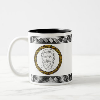 Caneca De Café Em Dois Tons Na moda Plato
