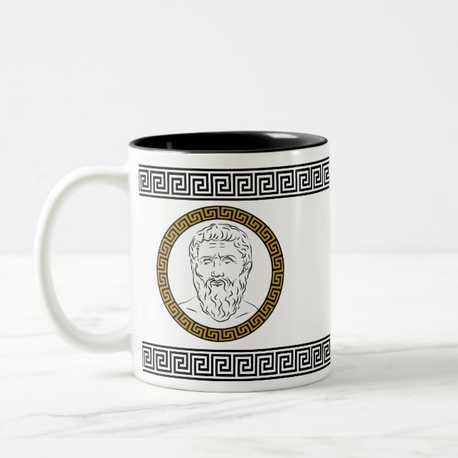 Caneca De Café Em Dois Tons Na moda Plato (Esquerda)