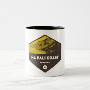 Caneca De Café Em Dois Tons Nā Pali Coast State Park Hawaii