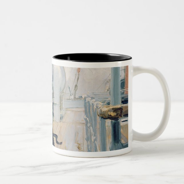 Caneca De Café Em Dois Tons Na plataforma (óleo em canvas) (Direita)