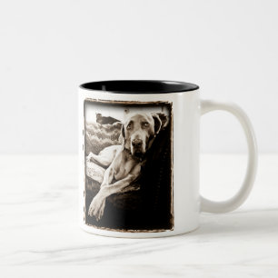 Caneca De Café Em Dois Tons Nação de Weimaraner: A cadeira de Ballou