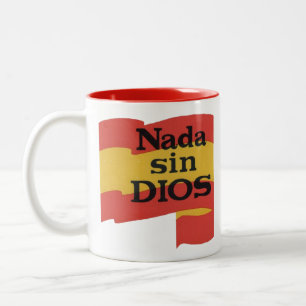 CANECA DE CAFÉ EM DOIS TONS NADA SIN DIOS