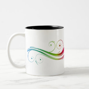 Caneca De Café Em Dois Tons Nadinhos Coloridos